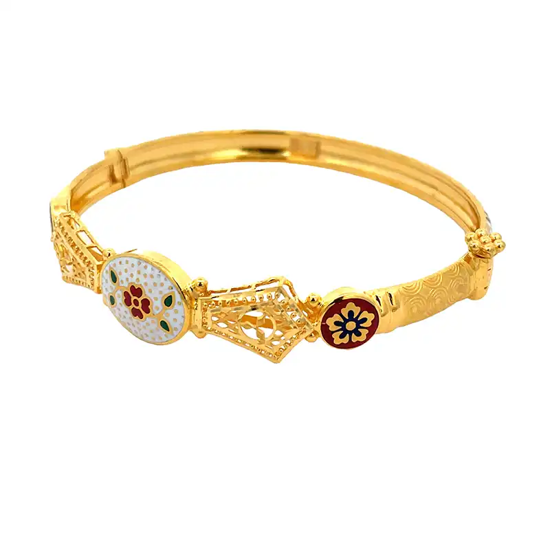 Meenakari 22K Gold Fashion Bangle